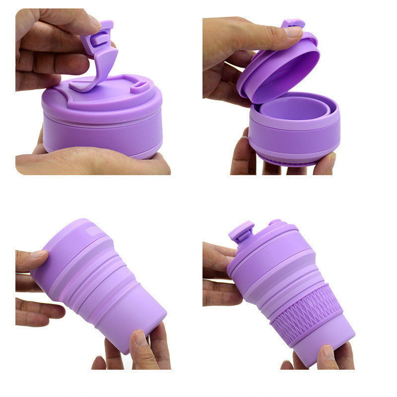 Innovative Collapsible Travel Cup – Portable Folding Mug with Leak-Proof Cover