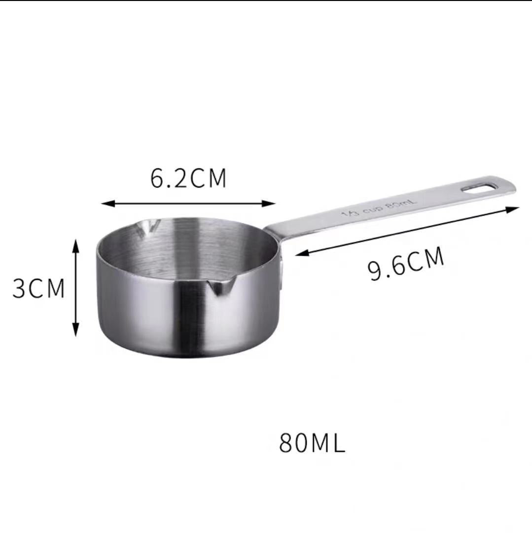 PrecisionBake Stainless Steel Measuring Cup – Modern Minimalist Kitchen Tool