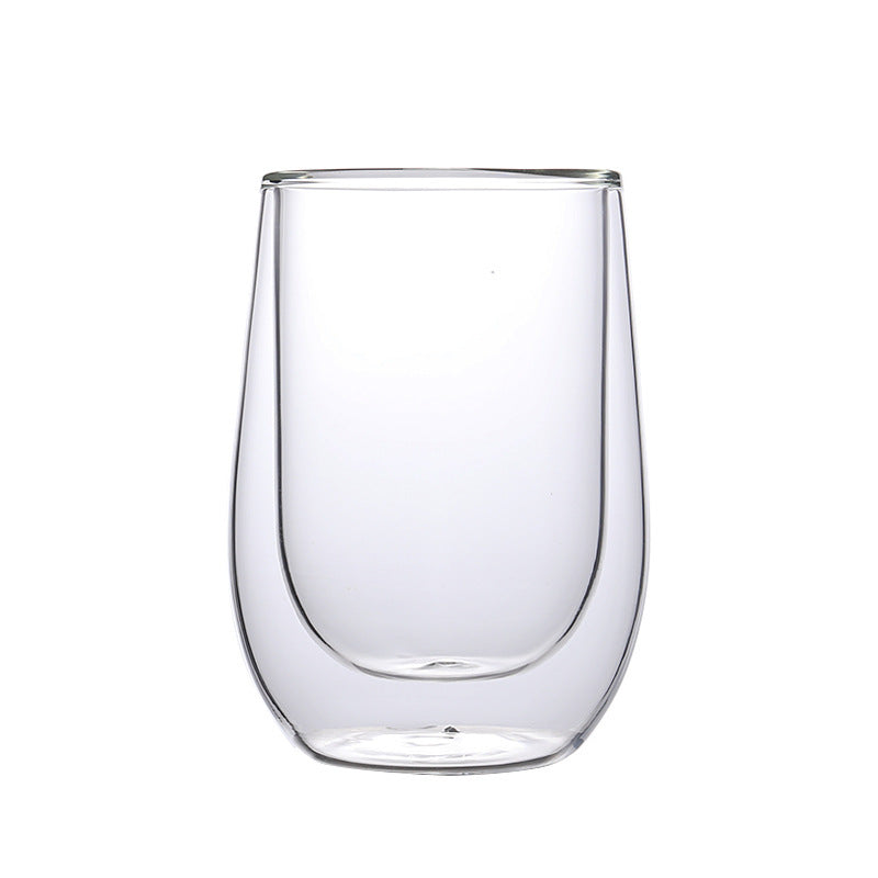 Elegant Double-Layer Colored Glass Cups – Stylish & Heat-Resistant Drinkware