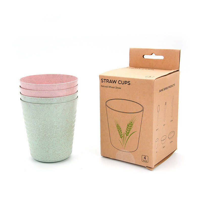 Eco-Friendly Wheat Straw Tableware Set – Sustainable, Stylish, and Drop-Proof