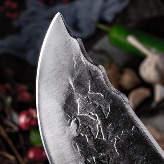 Artisan Hand-Forged Stainless Steel Butcher Knife