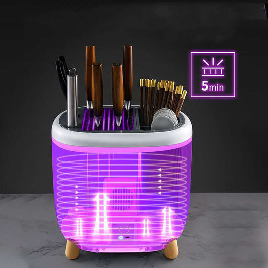 Mini Sterilization Knife Holder – Compact Kitchen Utensil & Cutlery Rack