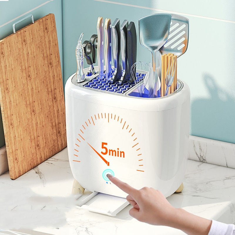 Mini Sterilization Knife Holder – Compact Kitchen Utensil & Cutlery Rack