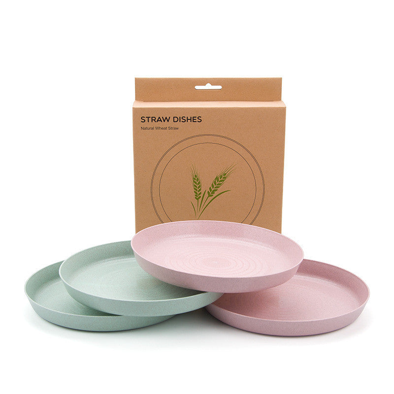 Eco-Friendly Wheat Straw Tableware Set – Sustainable, Stylish, and Drop-Proof