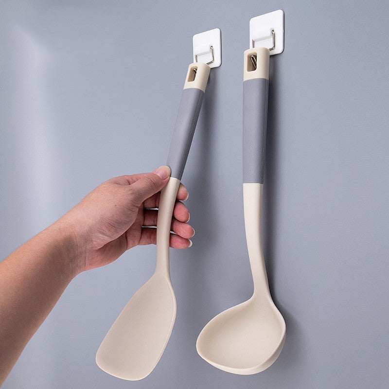 Modern Silicone Spatula & Soup Ladle for Non-Stick Pans