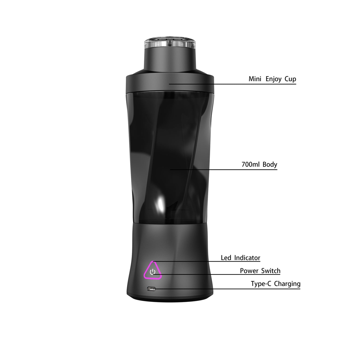 2-in-1 Portable Blender and Water Bottle:  Built for Athletes, Made for Anywhere