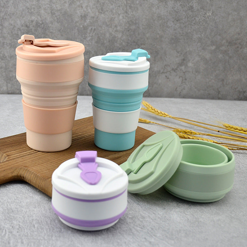 Innovative Collapsible Travel Cup – Portable Folding Mug with Leak-Proof Cover