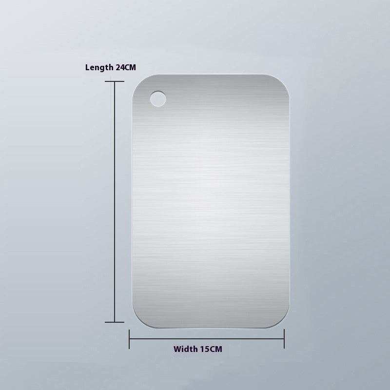 Dual-Sided Stainless Steel Cutting Board