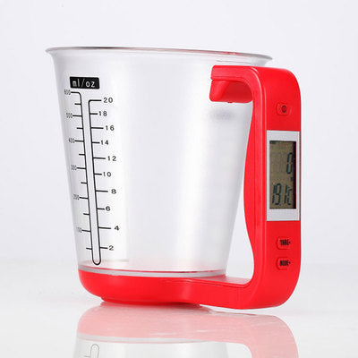 Electronic Measuring Cup – Multifunctional, Battery-Powered Kitchen Scale