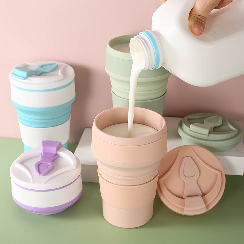 Innovative Collapsible Travel Cup – Portable Folding Mug with Leak-Proof Cover