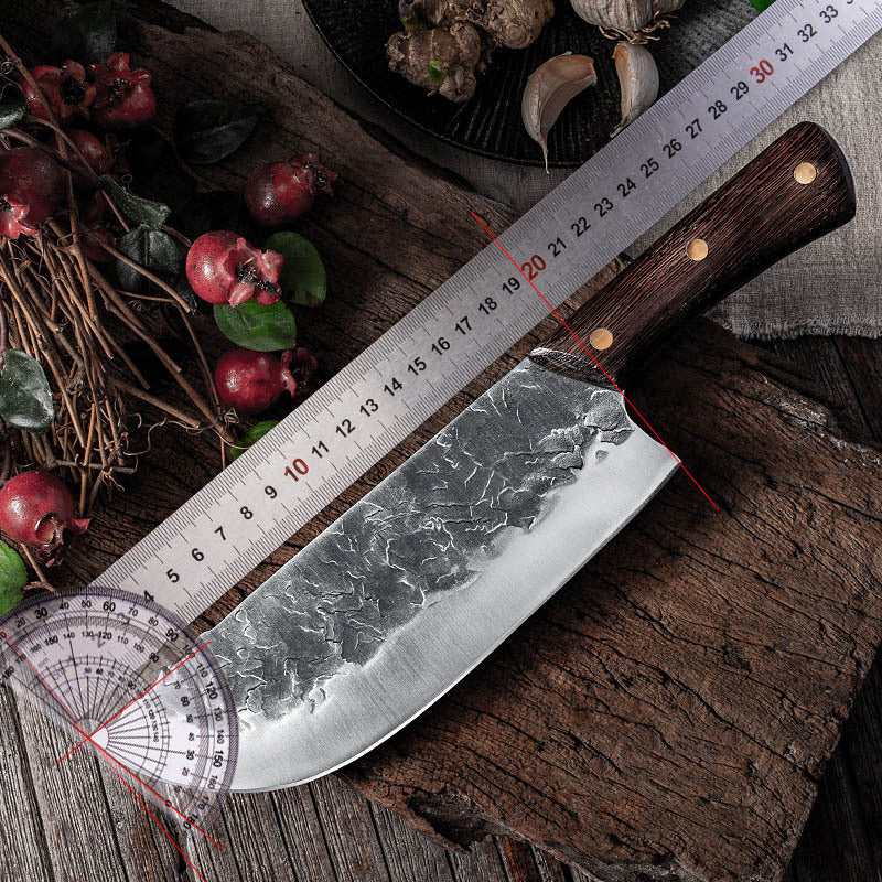 Artisan Hand-Forged Stainless Steel Butcher Knife
