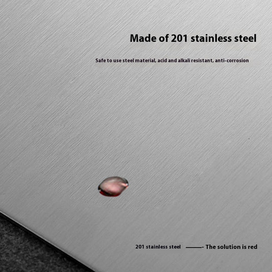 Dual-Sided Stainless Steel Cutting Board