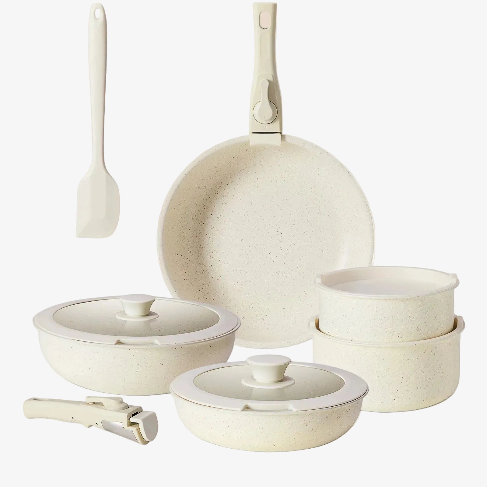 Heat-Resistant Spatula's & Soup Ladles - Non-Stick Safe Kitchen Utensil Set