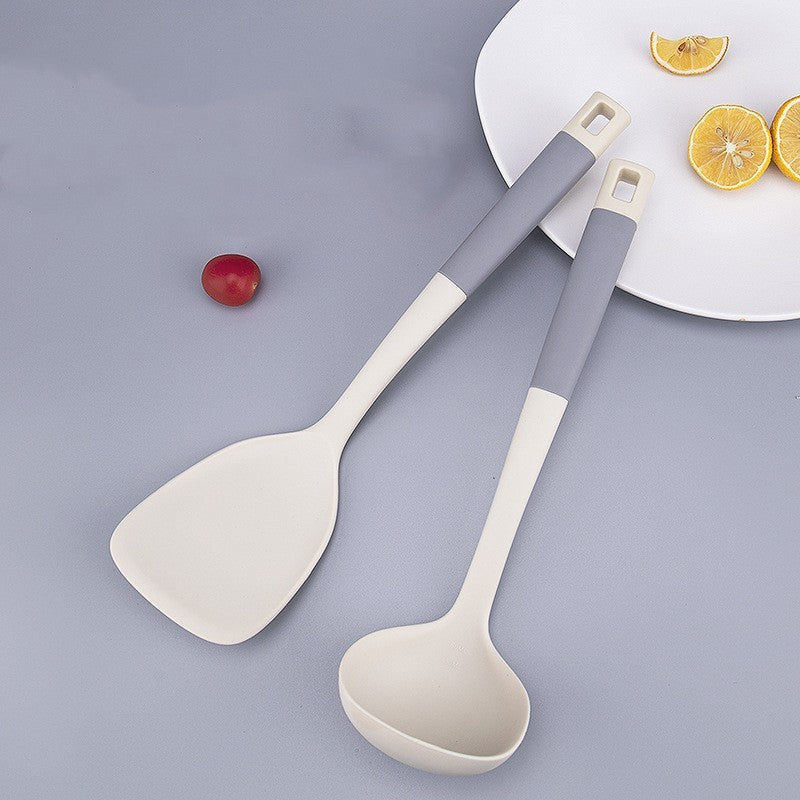 Modern Silicone Spatula & Soup Ladle for Non-Stick Pans